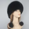 Czapki czapki czapki luksusowy luksusowy zima rosyjska naturalna futrzana kapelusz 2023 Kobiety ciepła dobrej jakości 100 oryginalnej czapki 231120