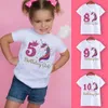 Tシャツユニコーンバースデーシャツ1 12 TワイルドティーガールズパーティーTテーマ服の子供ギフトファッショントップTシャツ230420