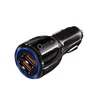 Caricabatteria da auto rapido rapido QC3.0 Dual 2 USB Port 3.1A Caricabatteria da auto per huawei Iphone 14 x xr xs 11 12 13 pro max Samsung Lg telefono Android PC Gps