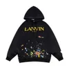 Herensweaters Designer Gallerry Streetwear Dept Fashion Hoodie Heren De juiste versie van LANVIN internetberoemdheid met dezelfde inktspattende graffitiprint 6ELD6