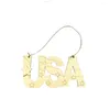 Pendentif Colliers Pack De 2 Pièces Grande Qualité En Bois Anglais Lettres Arts Durable Décoration Suspendus Maison DIY Bois Tranches