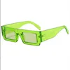 Sunglasses Red Rectangular Simple Stylish And Durable Glasses For Both Men Women Sunshade Chameleons Sun Protection Against
