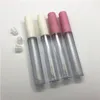 25ml fosco claro vazio lip gloss recipientes tubo 3ml tampa bálsamo tampa escova ponta aplicador varinha rolhas de borracha para diy lábio recarregável lsjn