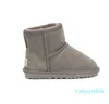 Knöchelhalbe Kinderstiefel Klassische Booties Australien Schneestiefel Kinderschuhe Mode Sneakers Shearling Futter Schaffell Junge Mädchen Sneaker