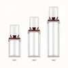 Pearl Square Acrylic Airless Bottle For Lotion Emulsion Foundation Liquid Cosmetic Packing 15 ml 30 ml 50 ml