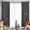 Curtain Modern Simple Curtains For Living Room Bedroom Flannel Cotton Velvet Holland Rose Color Dirty Powder