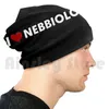 Boinas I Love Nebbiolo Gorros Chapéu de Malha Hip Hop Vinho Winelover Vino Vin Estilo de Vida Região Uva Itália Piemonte Barolo