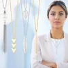 Hanger kettingen 4 stuks ketting ketting verstelbaar met kwastjes valentijnsdag geschenken gelaagde vrouwelijke accessoires voor dagelijkse kleding