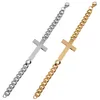 Länkarmband 1 pc 20,5 cm religiös kors charm rostfritt stål armband för kvinnor män klassisk lyx lycka smycken gåvor