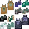 High School St Vincent Mary Fighting Irish Jerseys Baloncesto LeBron James 23 Mármol CROWN Negro Marrón Verde Equipo Todas las costuras Deporte Transpirable Moive ALTERNO