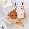 Fyllda plyschdjur mjuk tecknad figur Pretzel Crossant Toast Toasting Lovely Bread Doll Food Toy Baguette Poach Egg Decor for Girl Kid Birthday