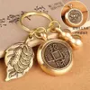 Myntöverföring Twee Zodiac mässing Pure Copper Treasure Car Keychain Jewelry Pendant