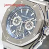 Coleções de relógios de luxo Ap Swiss Tourbillon Relógio de pulso Cronógrafo automático Royal Oak e Royal Oak Offshore para homens e mulheres 26480TI 42 mm X62W