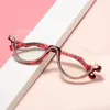 Sunglasses Diamond-encrusted Mirror Half Frame Fashion Trend Ladies Eyeglasses European And American Wind Eye-catching