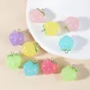 Charms Fashion 10pcs/pack Glow In Dark Fruits Peach Pendant Decorations Resin DIY Jewelry Accessories