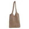 Kvällspåsar Autumn Winter Hand Made Diy Sticked Bag Women Vintage Shoulder Sticking Messenger Casual Tote Woven Kvinna