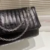 Monaco Quilting Chain Strap Bag Bolsa de Ombro Bolsa Sacos de Compras Crossbody Chains Hobo Bolsas de Couro Genuíno Bolsa Flip Underarm Carteira Feminina Ajustável