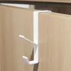Крючки, 1 шт., вешалка для полотенец на двери кухонного шкафа, держатель для полотенец на спине из нержавеющей стали, органайзер для полотенец без перфоратора для ванной комнаты