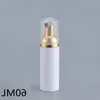 60ML Foam Dispenser Pump Bottles with Gold Pump Top- Plastic Cosmetic Makeup Lotion Storage Container 2Oz Mousse Foamer Pump Bottle Xinti