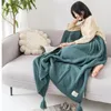 Koce Tassel Kalitowa wełniana sofa sofa super ciepłe przytulne koce do biura siesta klimatyzator bedspread pościel 231120