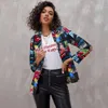 Women's Suits Blazers Autumn Vintage spaper Print Suit Women Casual Blazers Coat Spring Fashion Top Jacket Elegant Lady Stylish Streetwear 231121