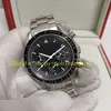 Kutu Erkek Kronograf İzler Otantik Fotoğraf Erkekler Siyah Dial Kuvars Hareket Erkek Chrono Work Profesyonel Paslanmaz Çelik Bilezik Spor Saat Bilgil Swatches