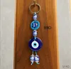 Kluczowe pierścienie l Turkish Blue Evil Eye Lucky Glass Wiselant Pierścień Oczy Oczy Światło Uchwyt klekowy Drop dostarczenie Yydhhome