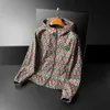 mens north face jacket Hooded Jacket Men's designer jacket Spring and Autumn New Trend Fashion Youth Slim Fit Casual Printing Long Sleeve Coat