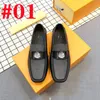 17Model Italian Leather Man Loafers Designer Dress Shoes Luxurious Slip On Driving Shoes Men High Quality Luxurys Brand Soft Loafers Large Size 38-46