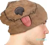 Bérets Mode Hiver Chaud Hommes Femmes Chapeau Tricoté Adulte Unisexe Mignon Caniche Chiot Skullies Bonnets Casquettes Chien Animal Bonnet Chapeaux