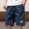 Shorts pour hommes été avec poches minces vêtements quotidiens hommes coton entraînement cargo plage