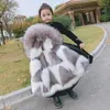 Imbottiture Cappotto 2023 Moda Per Bambini Inverno Caldo Parka Per La Ragazza Spessa Grande Collo in Pelliccia Sintetica Abbigliamento Per Bambini Snowsuit Giacca Soprabito abbigliamento