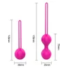 Ägg 2st/set silikon kegel boll ben wa vaginal geisha åtdragning träning massage vibrator 1124