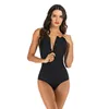 Maillots de bain pour femmes Femmes sans manches Zip Front Rash Guard One Piece Maillot de bain Athlétique Sexy Maillots de bain Bikini High Cut Guards Sun