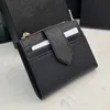 Unisex Designer Portfel Luksusowa torebka Kobiety Posiadacz karty Skórzane portfele Moda męska Kwadratowe torebki na karty Klasyczne etui na monety