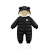Rompers LZH Baby Snowsuit Infant born Clothes Kids Winter Jumpsuit For Boys Girls Romper Overalls Children Christmas Costume 231121