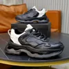 2023S Nieuwe mannen casual schoenen Bovenste koeienhuid stof wit zwart lederen sneaker lage top runner traienrs lace up luxe merk met doos 38-45EU fabriek