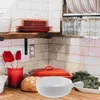 Tigelas de queijo tigela de cozinha design de cozimento de macarrão instantâneo panelas decorativas placa de cerâmica folha