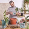 花瓶バケツ植木鉢頑丈なレトロ花瓶実用的なストレージ亜鉛メッキシート家庭用コンテナ家の装飾