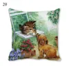 Pillow Case Christmas Style Pillowcase Cartoon Pattern Printed Cushion Cover Peach Skin Living Room Chair Sofa Home Decoration