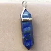 Colares pendentes Malaquita Labradorita Lapis Lazuli Carnelian Tige Crystal uivado Opal Opal Unakite Goldstone Blue Sand Bead Pwb882