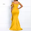 Casual Dresses Sexy Lace Off Shoulder Sleeveless Beaded Long Maxi Party Women Evening Elegant Night Club Bodycon Mermaid Dress