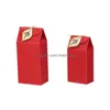 Party Favor Brief Corrugated Kraft Paper Gift Box Tea/Fried Fruit/Grain/Dried Flower/Food Packing Boxes Gifts Package Za5407 Drop De Dh061