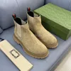 Designer Boots Men Loafers suede Boot Men combat boot versatile modeling Ankle Boots size 38-46