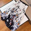 Rokken Designer Butterfly Gedrukte geplooide midi-rok voor vrouwen Hoge taille Drape Slim A-lijn lange jurk