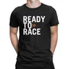 Men's T Shirts Ready To Race Print Tee Plus Size Novelty Tops Enduro Cross Motocross Bitumen Bike Life Casual Clothes