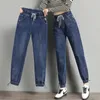 Jeans da donna Streetwear Vita alta Jogger Harem Donna Casual Pantaloni sportivi in denim vintage Pantaloni coreani con coulisse Vaqueros alla caviglia