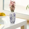 Vasen Blau Weiß Porzellan Vase Blumentöpfe Einfache Keramik Dekorieren Retro Keramik Home Craft