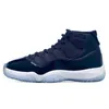 Jumpman 11 Basketskor Herr Dam 11s Midnight Navy Cool Grey 25-årsjubileum Bred Concord 45 Ganma Blue Herrsneakers Sport Sneakers