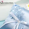 Partydekoration Qianxiaozhen Pearl Blue Ehering Kissenhalter Engagement Event Supplies